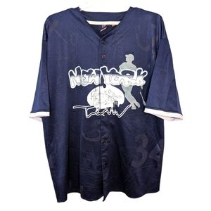 Vintage BoomX Jeans Yankees New York Baseball Team Jersey size Mens 2X